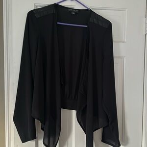 Forever 21 plus sheer jacket with back zipper detail